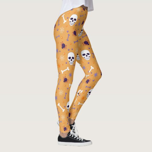 Halloween Sinaasappel en Skulls, Botten, Spiers &  Leggings (Rechts)