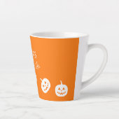 Halloween Sinaasappel en Witte Pompoen Spice Latte Latte Mok (Rechts)