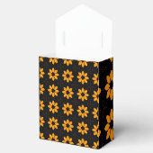 Halloween Sinaasappel en zwart Abstract Pattern Bedankdoosjes (Geopend)