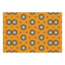 Halloween Sinaasappel en zwart Abstract Pattern