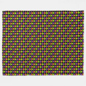 HALLOWEEN SINAASAPPEL PAARSE GROENE ZWARTE DRIEHOE FLEECE DEKEN (Voorkant (Horizontaal))