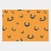Halloween Sinaasappel Patroon Inpakpapier Vel (Voorkant 3)