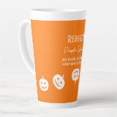 Halloween Sinaasappel Pompoen Spice Sweet of Nice Latte Mok (Linkerhoek)