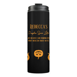 Halloween Sinaasappel Pompoen Spice Sweet of Nice Thermosbeker