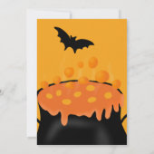 Halloween sinaasappel potion geesten kostuum feest kaart (Achterkant)