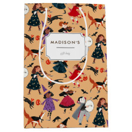 Halloween sinaasappel schattige kinderen medium cadeauzakje