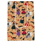 Halloween sinaasappel schattige kinderen medium cadeauzakje (Achterkant)