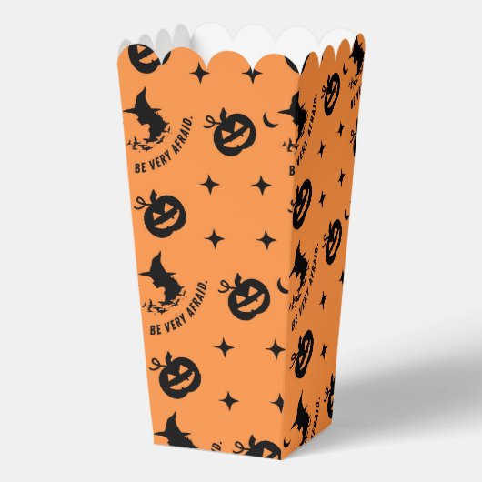 Halloween Sinaasappel Spooky Pumpkin Witch Bedankdoosjes (Voorkant)