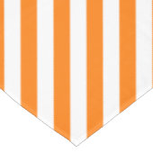 Halloween Sinaasappel witte strepen Home Party Dec Tafelkleed (Gekanteld)