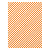 Halloween Sinaasappel witte strepen Home Party Dec Tafelkleed (Voorkant)