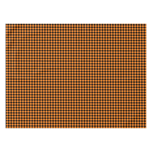 Halloween Sinaasappel Zwart geruit Home Party Deco Tafelkleed (Voorkant (Horizontaal))