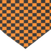 Halloween Sinaasappel Zwart geruit Home Party Deco Tafelkleed (Gekanteld)