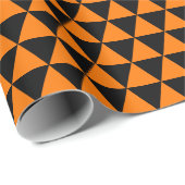 Halloween Sinaasappel Zwart Modern Verjaardags Aan Cadeaupapier (Rol Hoek)