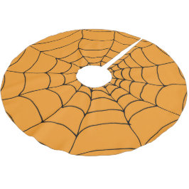 Halloween Sinaasappel Zwarte Spinnen Web Cobwebs Kerstboom Rok