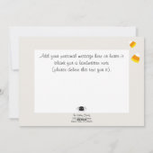 Halloween "Sinterklaas of een grapje" Aangepaste f Feestdagenkaart (Achterkant)