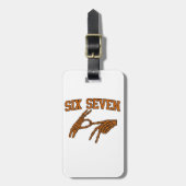 Halloween Six Seven Meme Gebarentaal 67 Mason Bagagelabel (Voorkant verticaal)