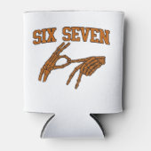 Halloween Six Seven Meme Gebarentaal 67 Mason Blikjeskoeler (Voorkant)