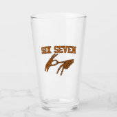 Halloween Six Seven Meme Gebarentaal 67 Mason Glas (Voorkant)