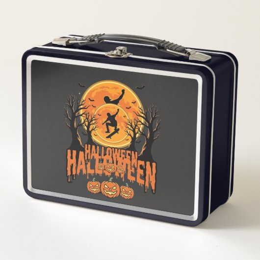 Halloween Skateboard Maan Ontwerp Halloween (Voorkant)