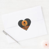 Halloween Skateboard Maan Ontwerp Halloween Hart Sticker (Envelop)