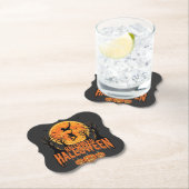Halloween Skateboard Maan Ontwerp Halloween Kartonnen Onderzetters (Insitu)