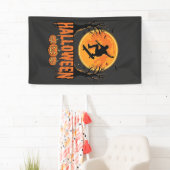 Halloween Skateboard Maan Ontwerp Halloween Spandoek (Insitu)
