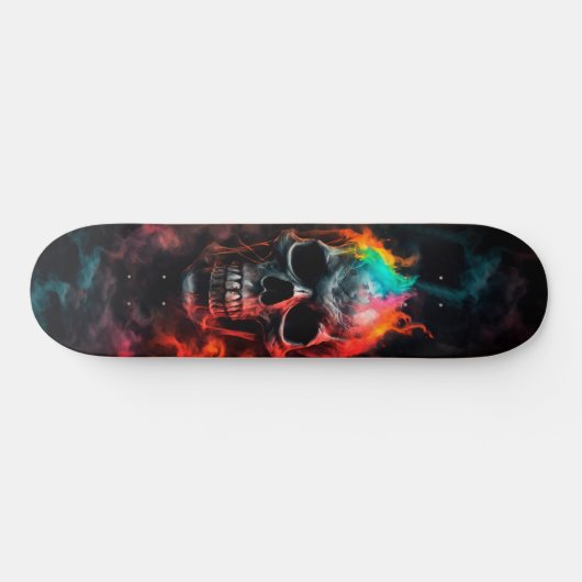 Halloween skateboard schedel (Horizontaal)