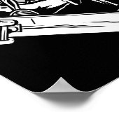 Halloween Skateboard Skelet Halloween Skateboard Poster (Hoek)