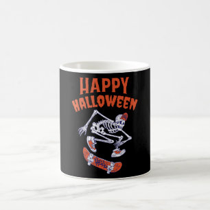 Halloween Skateboard Skeleton Koffiemok