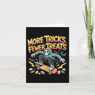 Halloween Skateboard Tricks Skeleton Snoep Jeugd Kaart