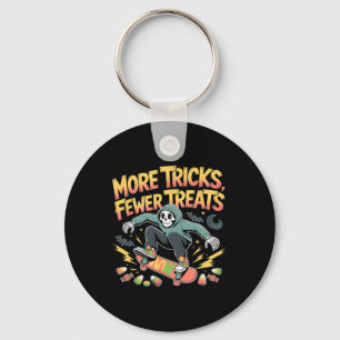 Halloween Skateboard Tricks Skeleton Snoep Jeugd Sleutelhanger