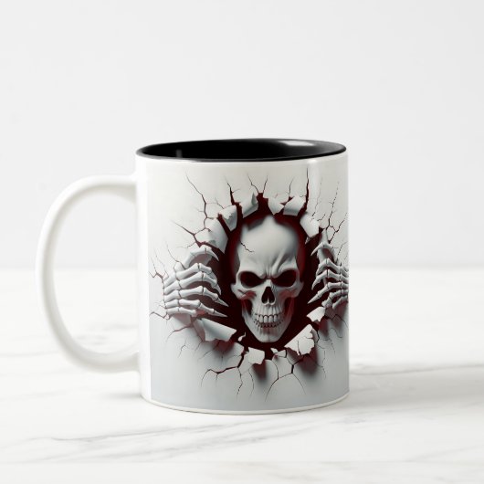 Halloween Skelet 3D Mok (Links)
