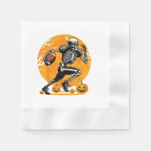 halloween skelet American footballspeler hardlopen Servet