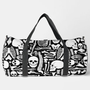 Halloween skelet Anatomische botten Patroon Plunjezak