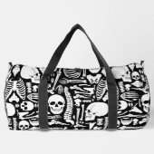 Halloween skelet Anatomische botten Patroon Plunjezak (Achterkant)