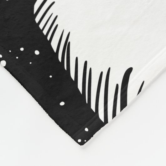 halloween skelet astronaut fleece deken (Hoek)