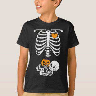 Halloween Skelet Baby Ribbenkast Zwangerschapskled T-shirt