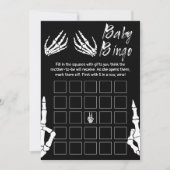 Halloween Skelet Baby shower Bingo spel Kaart (Voorkant)