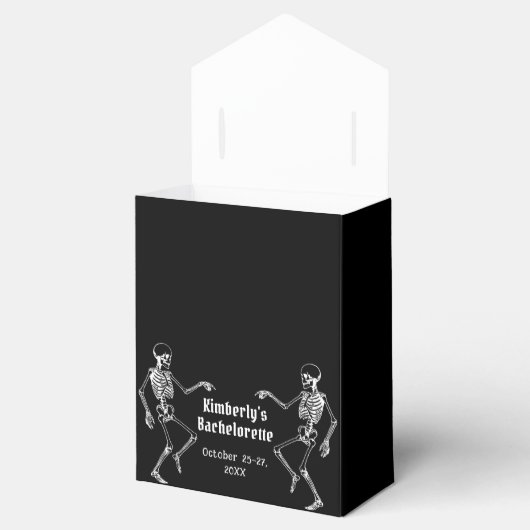 Halloween Skelet Bachelorette Feestje Bedankdoosjes (Geopend)
