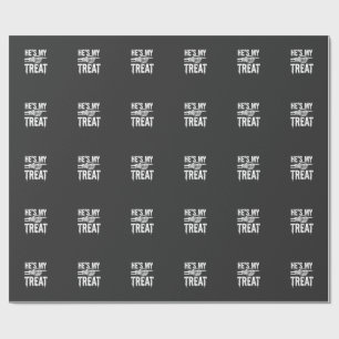 Halloween skelet behandel druppel typografie ontwe cadeaupapier