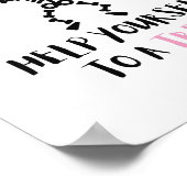 Halloween skelet Bone Appetite porch deur snoep Poster (Hoek)