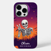 Halloween Skelet "Botten om wild te zijn!" Vredest Case-Mate iPhone Case (Achterkant)