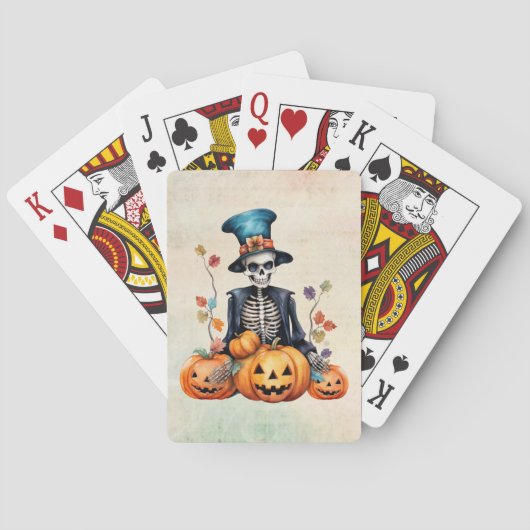 Halloween Skelet Classic Speelkaarten (Achterkant)