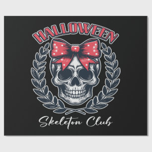Halloween Skelet Club Cadeaupapier
