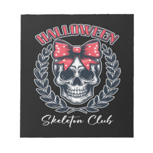 Halloween Skelet Club Notitieblok