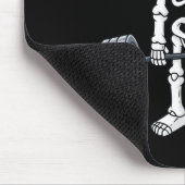 Halloween Skelet Deadlift Fun Fitness Gewichtheft Muismat (Hoek)