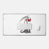 Halloween-skelet dood bureaumat (Keyboard & Muis)