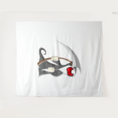 Halloween-skelet dood wandkleed (Voorkant (horizontaal))