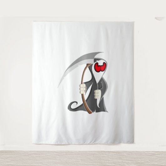Halloween-skelet dood wandkleed (Voorkant)
