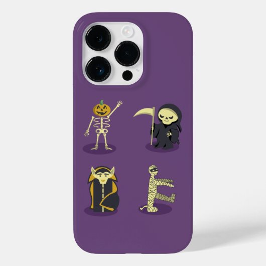 Halloween Skelet Dracula Mummy Grim Reaper Case-Mate iPhone Case (Achterkant)